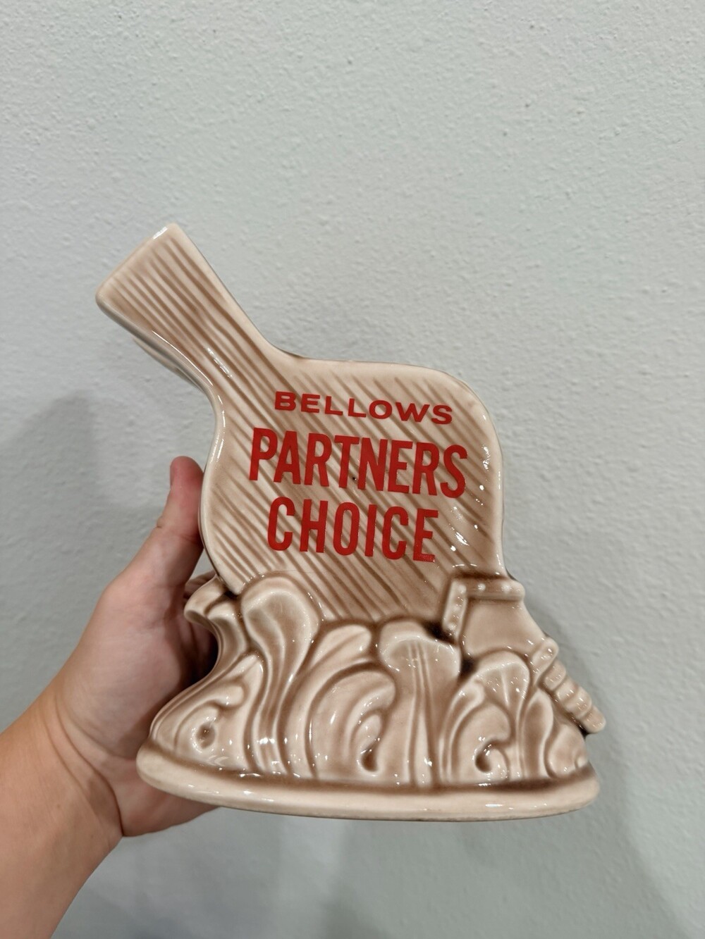 Bellows Partners Choice  Whiskey Decanter Empty Collectible Vintage